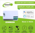 imagine technologies 2 Gang Smart WiFi Switch | Retro Fit with Manual Control | No Hub Required | Working Online & Offline| Alexa & Google Voice Control (2 Gang Smart Switch) - Image 2