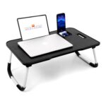 mistri Yerose Office Table For Home/Writing Desk For Office/Folding Table For School/Folding Study Table/Work From Home Multipurpose Table (Black) Wood, 15 Cm, 10 Centimeters - Image 2