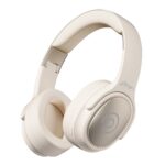 pTron Studio Pro w/ 65Hrs Playtime, Wireless Over Ear Headphones w/HD Mic & TruTalk AI-ENC Calls, Low-Latency Game & Music, 40mm Drivers, BT5.4, Dual Device Pairing & Type-C Fast Charging (Beige) - Image 2