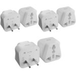 rts 3 Pack Universal Travel adapter India to USA American Converter Plug (Type B) for Canada, US, Japan travel essentials for Laptop, Chargers smartphones Laptops Camera Chargers iPhone tablets & More - Image 2