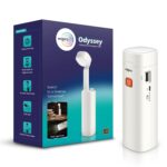 wipro Odyssey Multifunctional Rechargeable LED Emergency Light | Dual Mode-Torch & Table Lamp | Portable Light | 3-Step Dimming | 3000 Mah Li-Ion Battery | in-Built Power Bank | White, Pack of 1 - Image 2