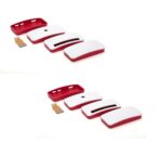 xcluma Red White Case Compatible ABS for Raspberry pi Zero case with Camera Cable (Pack of 2) - Image 2