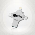 Ustick 512 GB 4 in 1 Pen Drive with Micro USB, USB A, Type-C for iOS & Android Compatible with iPhone, iPad, Android, PC and More Devices - Image 2
